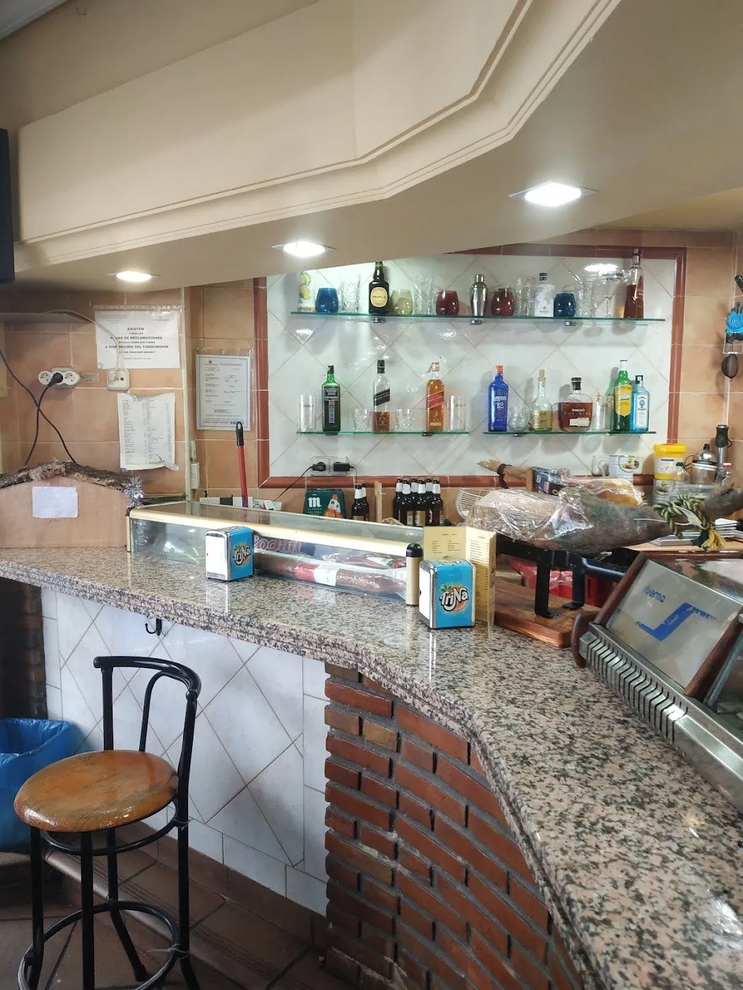 Barra de la cafetería